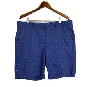 The Original Penguin Blue Anchors & Sail Boats Print 9" Shorts Pockets Cotton